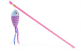 Vadigran Jouet Chat Canne à Pêche Poisson Vadigran Jouet Chat Canne à Pêche Poisson