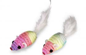 Vadigran Jouet Chat Souris avec Plume Vadigran Jouet Chat Souris avec Plume