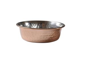 Cat Toys Gamelle inox effet cuivre martelé