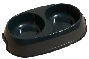 Gamelle antidérapante double bol Chien et Chat