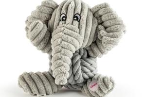 Kimbo Chien Peluche Eléphant avec corde