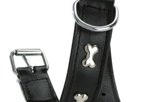 Bobby Collier Chien Cuir Extra Souple Noir