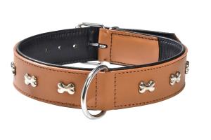 Bobby Collier Grand Chien Cuir Extra Souple Camel