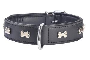 Bobby Collier Grand Chien Cuir Extra Souple Noir Bobby Collier Grand Chien Cuir Extra Souple Noir