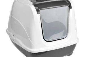 AniOne Maison de Toilette pour Chat "Flip Cat" M gris foncé AniOne Maison de Toilette pour Chat "Flip Cat" M gris foncé