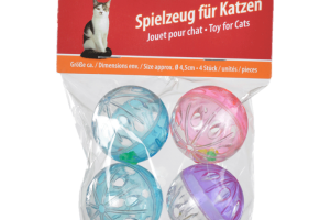FIT+FUN jouet balles de grelot lot de 4