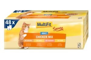 MultiFit Adult Sauce Chicken Mix Multipack 48x100 g MultiFit Adult Sauce Chicken Mix Multipack 48x100 g