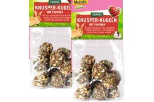 MultiFit Boules croquantes au poivron 2 x 8 pièces.