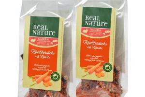 REAL NATURE Bâtonnets à grignoter 2x50 g Carotte